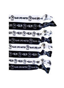 8 Piece Black Lives Matter Hair Tie Accessories - BLM - Equality - BLM Pride Bracelet Wristbands Supplies Sportigift