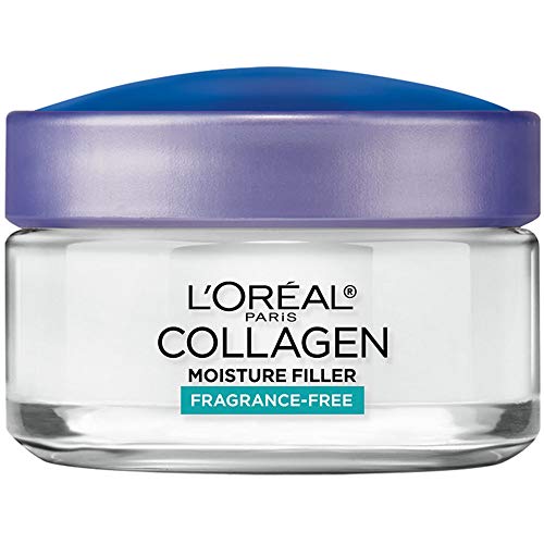 L'Oreal Paris Skincare Collagen Face Moisturizer, Fragrance-Free Day and Night Cream, Anti-Aging Face, Neck and Chest Cream to smooth skin and reduce wrinkles, 1.7 oz L'Oreal Paris