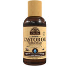 OKAY | Men's Castor Oil Beard and Hair Growth Oil Lightweight | For All Hair Types & Textures | Stimulates Hair Growth | Readily Absorbed | Free of Silicone & Paraben | 4 oz , brown Okay