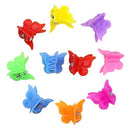 WEFOO 100 Pack Butterfly Hair Clips for Girls and Women, Beautiful Bulk Small Mini Butterfly Hair Clips, Assorted Color WEFOO