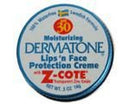 Dermatone Mini Tin Lips and Face Protection Creme w/ Z-Cote Sunscreen SPF 30, UVA/UVB SPF30, Clear Zinc Sunscreen Protects against Chapping, Windburn, Sunburn, and Frostbite 0.50 oz Dermatone