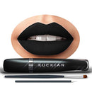 DELETERIOUS, by Kuckian - Matte Black Goth Lipstick, Brush & Diamonds - Halloween - ULTRA LONG LASTING - Vegan & Cruelty Free KUCKIAN COSMETICS