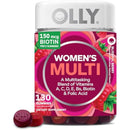 OLLY Women's Daily Multivitamin Gummy, Vitamins A, D, C, E, Biotin, Folic Acid, Adult Chewable Vitamin, Berry Flavor, 65 Day Supply - 130 Count Infinity Warehouse