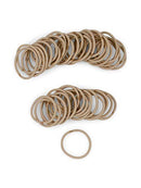 Heliums Small Sandy Blonde Hair Elastics, Thin 2mm Mini 1 Inch Sized Hair Ties for Kids, Braids and Fine Hair - 48 Count Ponytail Holders Heliums