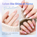 AZUREBEAUTY 2-in-1 Base & Top Coat Nail Polish, Clear Strengthener, Quick-Dry, High-Gloss Shine, Streak-Free, Gentle Formula for Easy At-Home Manicures Infinity Warehouse