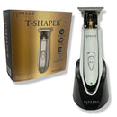 Trimmer for Men by SUPREME TRIMMER Professional Barber Hair Clipper Mustache Beard Groomer Cordless Travel Trimmer - ST5200 Silver T-Shaper Li Supreme Trimmer