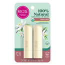 eos 100% Natural & Organic Lip Balm Sticks- Vanilla Bean, All-Day Moisture, Dermatologist Recommended, 0.14 oz, 2-Pack eos