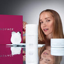 NuFACE MINI+ Microcurrent Facial Device Ultimate Uplift Kit - Brilliant White Face Sculpting & Contouring Device with Aqua Gel, Power Patches, Prep-N-Glow Skin Care Wipes & Luxe Gift Box Infinity Warehouse