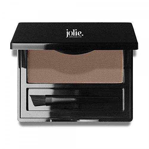 Jolie Brush on Brow - Brow Defining Powder - Contour and Shape Brows - Easy Blend, Natural Effect - No Fading or Smudging - Vegan (Soft Smoke) JOLIE. IMPECCABLE ME
