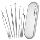 Blackhead Remover Pimple Popper Tool - Upmore Professional Pimple Comedone Extractor Popper Tool Acne Removal Kit for Removing Blackhead Whitehead Pimples Acne on Nose Face Skin with Carrying Box Upmore