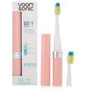 Voom Sonic Go 1 Series Battery-Operated Electric Toothbrush, Dentist Recommended, Portable Oral Care, 2 Minute Timer, Light Weight Design, Soft Dupont Nylon Bristles, Pink Voom Sonic