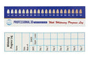 6 Pack Professional 3D Teeth Shade Guide with Whitening Daily Progress Log by Accu White (6 Pack, 6 Week Supplies) Accu White