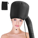 Bonnet Hood Hairdryer Attachment - Upgraded Hair Dryer Bonnet with Chin Strap and Longer Extended Hose More Easy to Enjoy Styling, Curling and Hair Deep Conditioning, Free Carrying Case Hooded Dryer. Sweetums Signatures