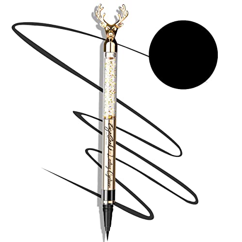 EYESEEK Black Liquid Eyeliner Matte No Skip Waterproof Eye Liners For Women,Smudge Proof Long Lasting Eyeliner Pen,Cruelty-free & Vegan EYESEEK