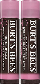 Lip Balm, Burt's Bees Tinted Moisturizing Lip Care, 100% Natural, Pink Blossom with Shea Butter (2 Pack) Burt's Bees