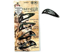 Tactical Hair Clips, 4 Pack - Multitool Snap Barrettes - Stainless Steel Multi-Functional Keychain Multi Tool - Box Cutter, Serrated Edge, Raptor Claw - Kippah clips Tacticlip
