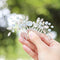 Yean Rhinestone Bride Bridal Hair Comb Opal Crystal Wedding Hair Piece Hair Accessories for Women and Girls (2 Pcs) (Silver) Yean