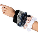 HARLOW Designer Velvet Scrunchies for hair, Big Scrunchies Velvet Packs for VSCO stuff, Hair Scrunchies - 6 Pack (Neutral) HARLOW