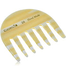 Giorgio G28 Small Travel Purse Hair Detangling Comb, Wide Teeth Pocket Comb for Thick Curly Wavy Hair. Hair Detangler Comb For Wet and Dry Everyday Care. Handmade of Cellulose, Saw-Cut Hand Polished GIORGIO