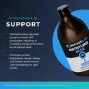 Methylene Blue Pharmaceutical Grade, USP Grade, Third-Party Tested Brain Health Dietary Supplement for Humans, No Formaldehyde, Made in USA (1% 237ml Bottle) Infinity Warehouse