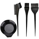 Hair Dye Color Brush and Bowl Set, 4Pcs Color Bowl Brushes Tool Mixing Bowl Kit Tint Comb for Hair Tint Dying Coloring Applicator Moonmini