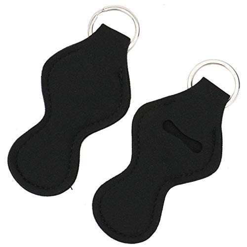 4 Pieces Lip Balm Holder Keychain Lipstick Keychain Chapstick Holder Keychains Lipstick Holder Chapstick Key Chain Holders for Men and Women Gadget Beyond