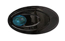 Caravan Oval Hand Decorated Automatic Barrette, Aqua Stone CARAVAN