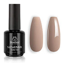 Beetles Kim Nude Color Gel Nail Polish 15ml Skin Tone Gel Nail Neutral Soak Off U V LED Nail Lamp Gel Polish Nail Art Manicure Salon DIY Home Valentine's Gel 0.5Oz beetles Gel Polish