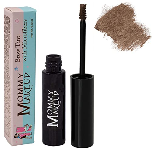 Mommy Makeup Brow Tint with Microfibers. Eyebrow Makeup - Long Lasting Eyebrow Gel. Clump-Free, Paraben-free, Talc-free, Made in USA. PETA Certified No Animal Testing - Fawn Mommy Makeup