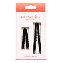 Frenchies Ultra Flocked Extra Soft French Twist Hair Pins: The French Hair Pins for Buns, Wedding Updo Hairstyles, Hair Extensions + Wigs, 20 Count, Black Frenchies