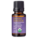 Desert Essence Essential Oil - Lavender Tea Tree Oil - 0.6 Fl Ounce - Relaxing Aromatherapy - Soothes and Calms Skin - Freshens Laundry - House Cleanser - Relaxing - Vegan - USDA Certified Desert Essence