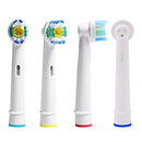 Replacement Brush Heads Compatible with Oral-B-Braun– Floss Action - Pack of 4 Generic Electric Toothbrush Replacement Heads GRANDIOSI