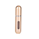 Travalo Classic Perfume Atomizer, U refill system, Elegant Metal Travel Atomiser, TSA Flight Approved Portable Mini Refillable Empty Spray Bottle, Glass-free Scent Pump Case, Gold, 0.17 Oz Travalo