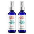 GuruNanda Eucalyptus Shower Spray Aromatherapy (4 Fl.Oz), Daily Shower Spray Mist - Luxury Home Spa with Pure Eucalyptus Essential Oil Spray, Sinus and Congestion Relief, Vapor Spa Mist - 2 Pack GuruNanda