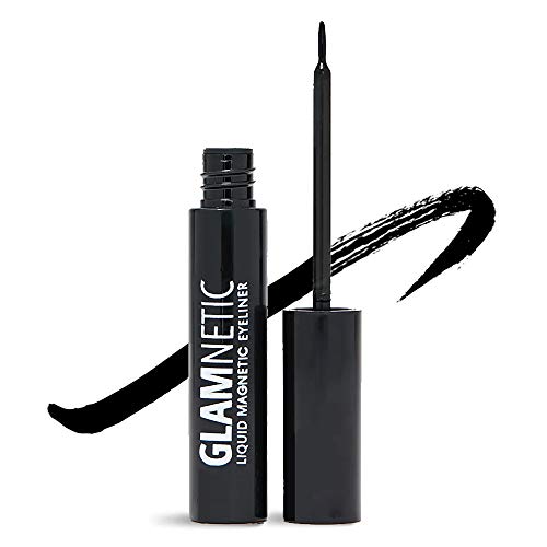 Glamnetic Magnetic Eyeliner - Black | Waterproof Liquid, All-Day Hold for Magnetic Eyelashes, Sweatproof, Paraben-Free - 0.27oz Glamnetic