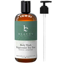 Peppermint Tea Tree Body Wash – Made with Organic Ingredients, Shower Gel for Men & Women, Tea Tree Soap for Oily or Acne Prone Skin, Helps Soothe Skin Blemishes Beauty by Earth