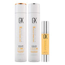GK HAIR Global Keratin Moisturizing Shampoo and Conditioner Sets (10.1 Fl Oz/300ml) with Anti Frizz Serum Argan Oil (1.69 Fl Oz/50ml) for Dry Damaged Repair- All Hair Types Sulfate Paraben Free Unisex GK HAIR