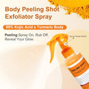 Body Keratin Care Kojic Acid Turmeric Spray: Gently Exfoliating Peeling Shot– Hydrates,Nourish your skin,Suitable for All Skin Types, 200ml - NN Infinity Warehouse