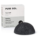pureSOL Konjac Sponge - Activated Charcoal - Facial Sponge, 100% Natural Sponge, Eco-Friendly - Great for Acne, Exfoliating pureSOL