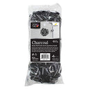 Dip & Dab Premium Charcoal Body Puff Loofahs + Self-Adhesive Hook: Bath & Shower Scrubbing & Exfoliating Loofah Sponges (3 Count, 60 Gram): 2 Packs/6 Body Puffs Total DIP & DAB