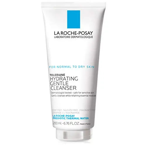 La Roche-Posay Toleriane Hydrating Gentle Facial Cleanser, Daily Face Wash with Ceramide and Niacinamide for Normal to Dry Sensitive Skin, Oil-Free, Fragrance Free La Roche-Posay