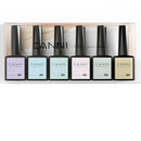 CANNI 6Pcs 9ml Hema-Free Nail Dehydrator Primer, Base Coat Reinforce Diamond Gel Top Coat and Matte Top Coat Gel Nail Polish Set, Soak Off LED Nail Gel Polish Set Nail Art Starter Manicure Salon Infinity Warehouse