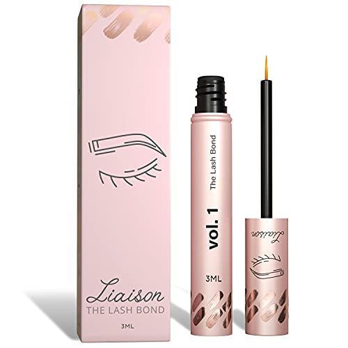 Liaison Lash Bond Eyelash Growth Serum - Natural Peptide Lash Boost & Enhancer for Longer, Fuller, & Thicker Lashes - Vegan, Cruelty Free, Paraben Free, Talc Free & Irritation Free Formula Liaison