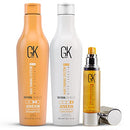 Global Keratin GKhair Shield Shampoo and Conditioner Duo (240ml/ 8.11 fl. oz) | Organic Argan Oil Hair Serum 50ml For Frizz Control Dry Damage Hair Repair GK HAIR