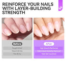 Nail Ridge Filler For Damaged Nails: Gelike ec 8 in 1 Nail Strengthener for Thin Nails and Growth - Protein Nail Ridge Filler with Top Coat Free Infinity Warehouse