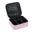 Makeup Organizer VASKER Makeup Case Travel Makeup Bags Organizer for Women Professional Leather Cosmetic Bag Train Case Box Storage Pink Portable Brush Holder with Adjustable Divider Gift for Women VASKER