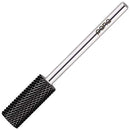 USA PANA Professional 3/32" Shank Size - Flat Top Small Barrel Carbide Bit - 5X Coarse Grit to Extra Fine Grit - Gold, Silver, DLC Black - Nail Drill Bit for Dremel Machine (Medium, DLC Black) PANA