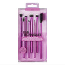 Real Techniques Eyeshadow Brush Set, Makeup with Gel Eyeliner, Flat Eye, and Eyelash Brushes, Purple, 8 Piece Real Techniques