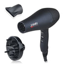 Professional Ceramic Tourmaline Hair Dryer 1875 Watt Fast Dry Low Noise Lightweight Blow Dryer Pro Powerful Salon Ionic Dryers with Diffuser and Concentrator Nozzle Attachments JINRI
