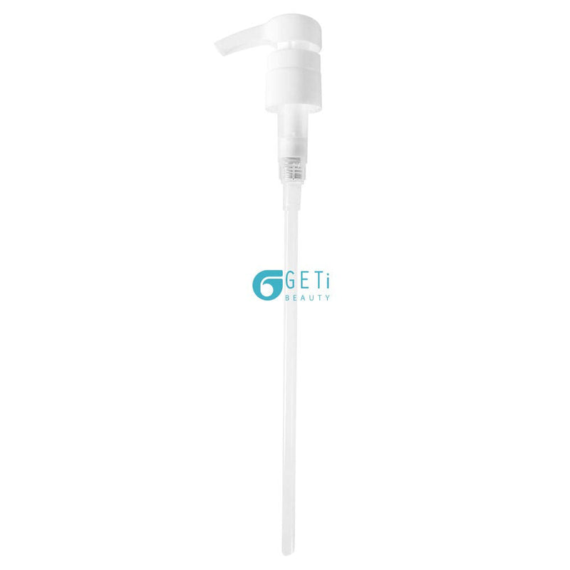 Geti Beauty SalonTop Shampoo Bottle Liquid Dispenser – 1-Pack Liter 33.8 oz Pump – Fits Common Shampoo and Conditioner Containers – Non-Slip Notch Design – 28/410 4cc Geti Beauty